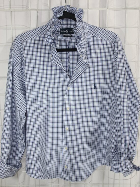 Ralph Lauren Tops - Ralph Lauren Ruffle Collar Shirt